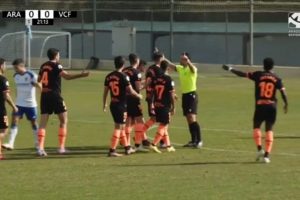 El VCF Mestalla se queja del arbitraje en Zaragoza